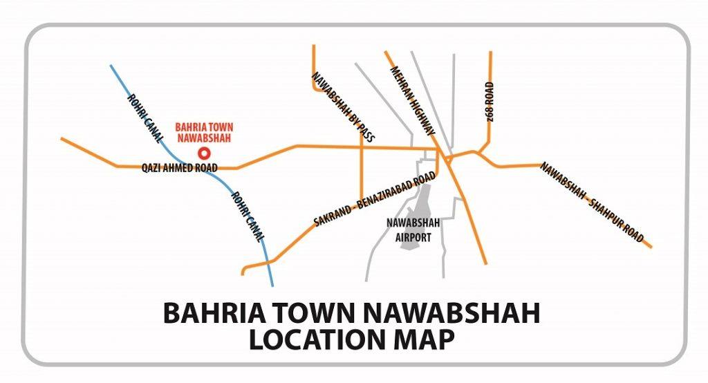 Bahria Town Nawabshah Location Map