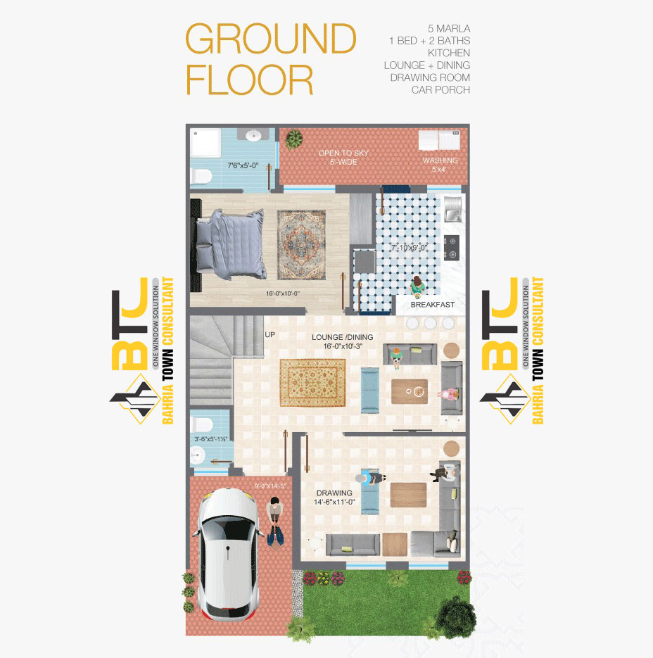 Eastern Villas Floor Plan Ground Floor