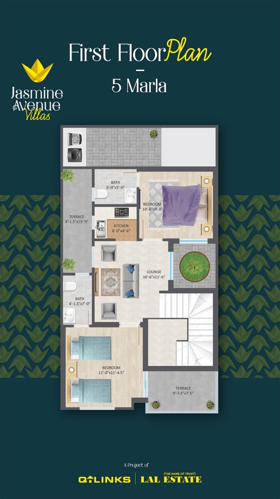 Jasmine Avenue Villas Floor Plan - First Floor
