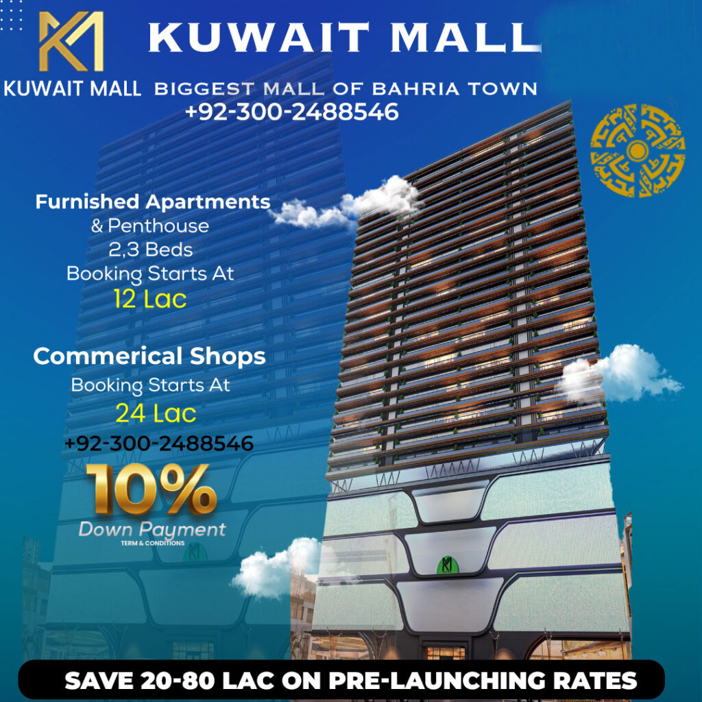Kuwait Mall Bahria Town Lahore by United Actros | Booking Plan | Location